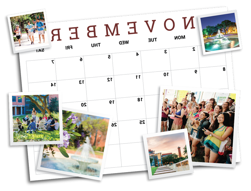 一本桌面上的日历，上面印着圣滚球网站的照片
